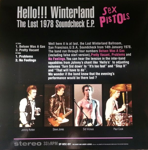Sex Pistols Soundcheck At Winterland [1978.01.14] back